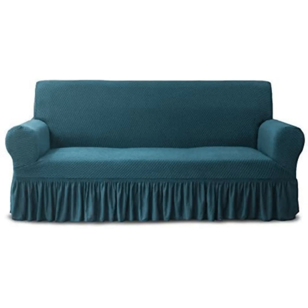 Frill Style Micro Mesh Sofa Cover (Zink Color) - ValueBox