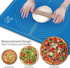 Silicon mat silicon Baking mat sheet - mat for kitchen silicon roti mat Non Slip dough mat baking mat with measurements - ValueBox