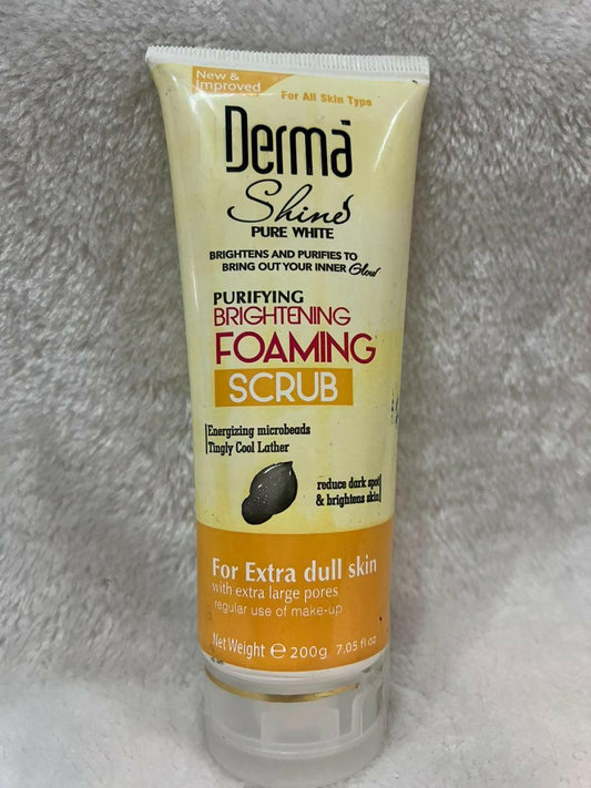 Derma shine brighting foaming scrub