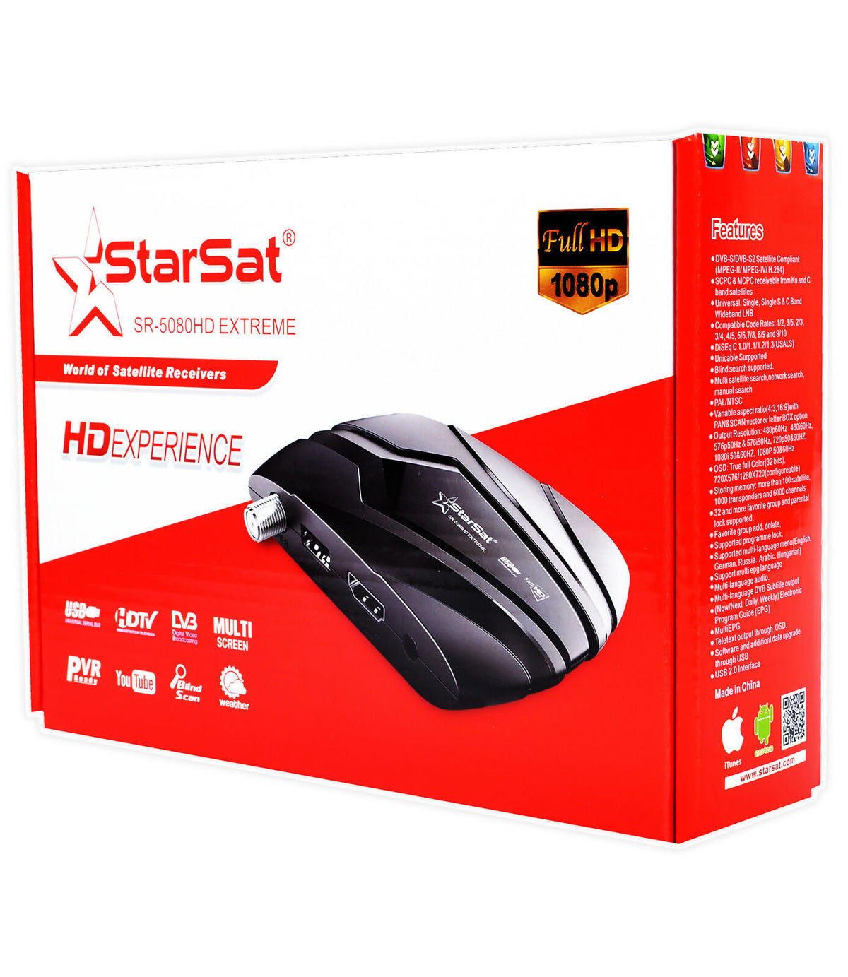 StarSat SR-5080HD EXTREME HD RECIEVER