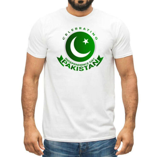 Khanani's Cotton Independence Day white tshirt for men - ValueBox