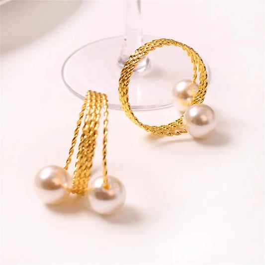 Gold-Color-Napkin-Holder-Rings-Spring-Pearls-Apricot-504