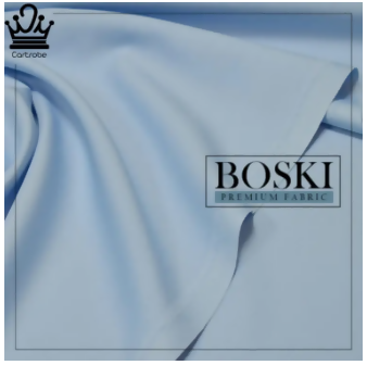 Lake Blue / Ocean Blue / Aqua Blue Pure Business Class Boski / Booski / Boskey Men Suit / Shalwar Kameez / Kamiz Shalwar / Kurta Pajama Unstitched Fabric - ValueBox