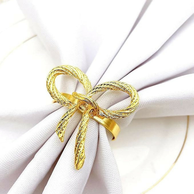 Napkin-Holder-Rings-Metal-Bow-Gold-Apricot-6126