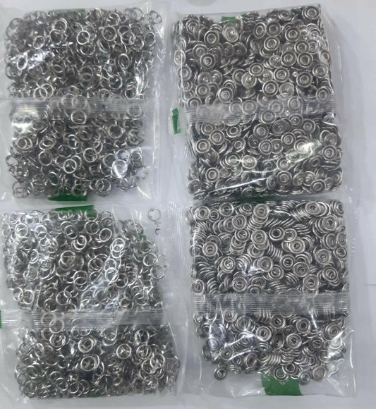 36pcs 11mm original metal ring buttons for clothes pressing ring metal button Press - ValueBox
