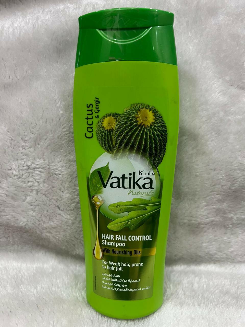 Dabur Vatika Naturals Cactus & Gergir Hairfall Control Shampoo 360ml - ValueBox