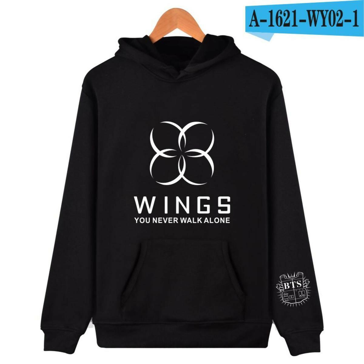 Khanani's WINGS kpop pullover hooded hoodies for men women - ValueBox