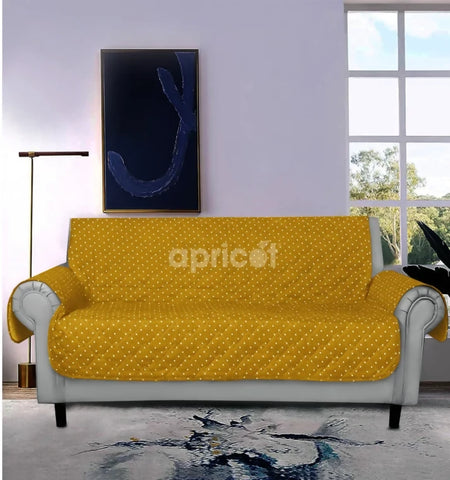 Sofa-Cover-Mustard-Polka-With-Pockets-Apricot-8449