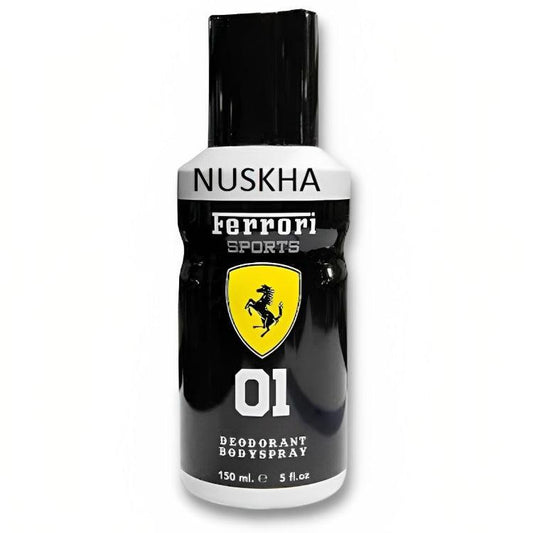 Ferrari Sports 01 Deodorant Body Spray 150ml - Black