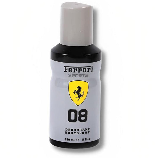 Ferrari Sports 08 Deodorant Body Spray 150ml - Grey