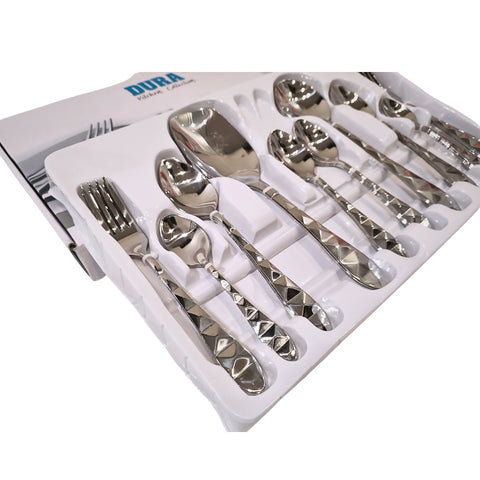 Dura Cutlery Set 29 Pieces Stainless steel-Stainless Steel Dinner Spoon Set - ValueBox