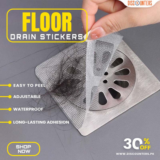 Pack of 5 Disposable Floor Drain Stickers