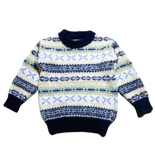 Blue Festive Sweater