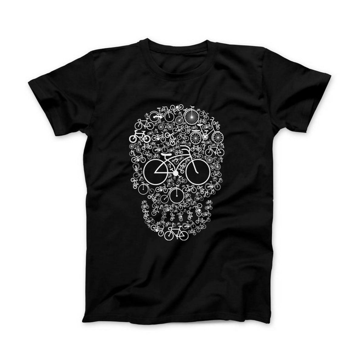 Khanani's Bicycle skull printed t shirt for men - ValueBox