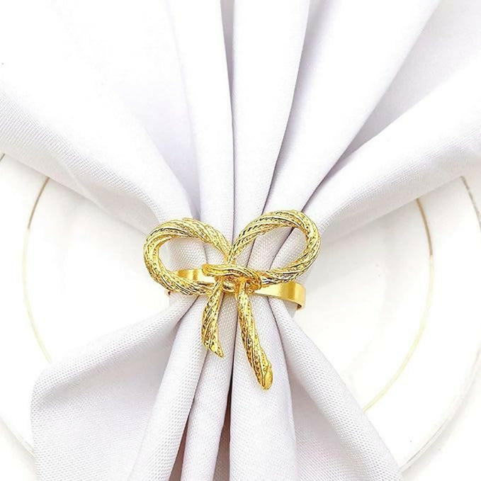 Napkin-Holder-Rings-Metal-Bow-Gold-Apricot-8075