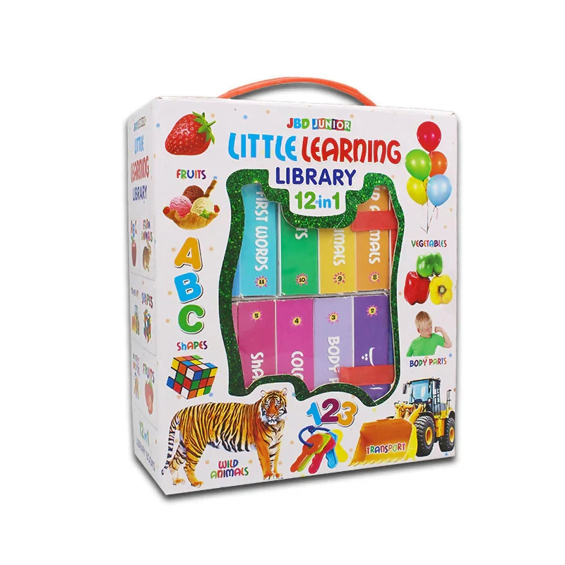 Little Learning Library 12 in 1| JBD| ABC| 123| Best Quality| Bright Colours