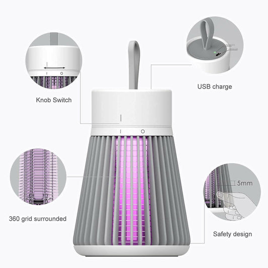 LED Electric Mosquito Killing Lamp USB USB plug-in and play Portable Mosquito Killer Insect Repeller Light - ValueBox