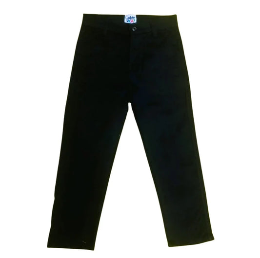 Boys Black Cotton Pants