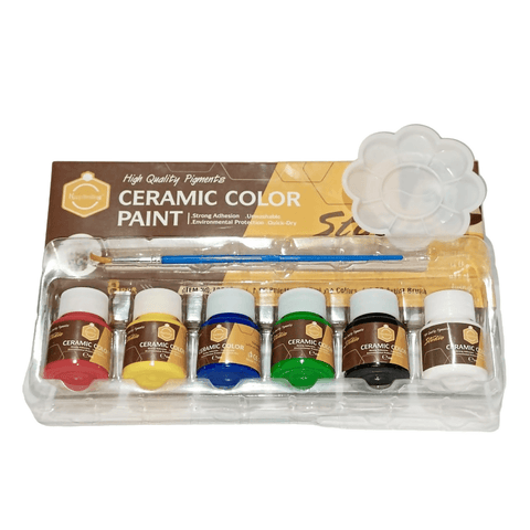 Keep Smiling Ceramic Color Paint - Pack of 8 - ValueBox