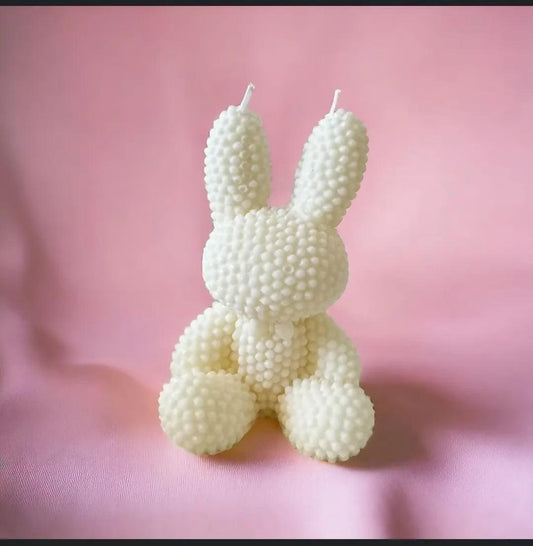 3D Pearl Rabbit Candle | Pearls Bunny Candle | 3D Home Decor Bear Aroma Handmade Pearl Rabbit Candle Scented Candles for Gift and Birthday | pearl Bunny with customizable fragrances - ValueBox
