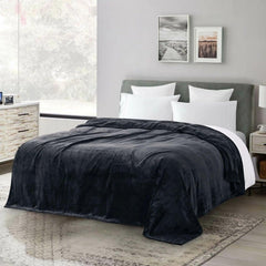 DELUXE FLEECE/AC Double BLANKETS Ultra Soft Luxurious Fabric - ValueBox
