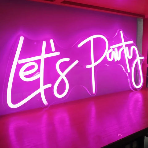 Let's Party - LED Neon Sign