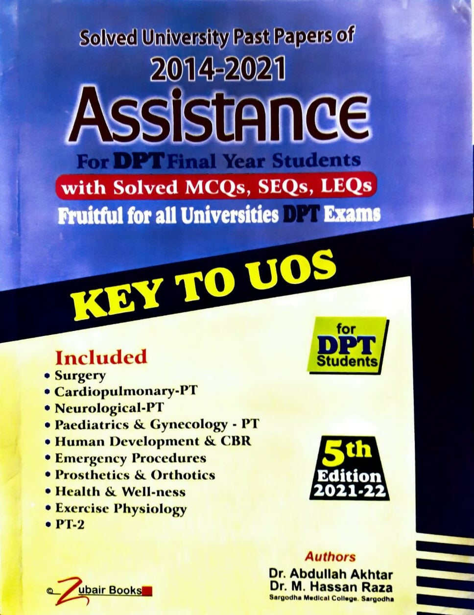 Assistance For Dpt Solved Papers Final Year 5th Edition