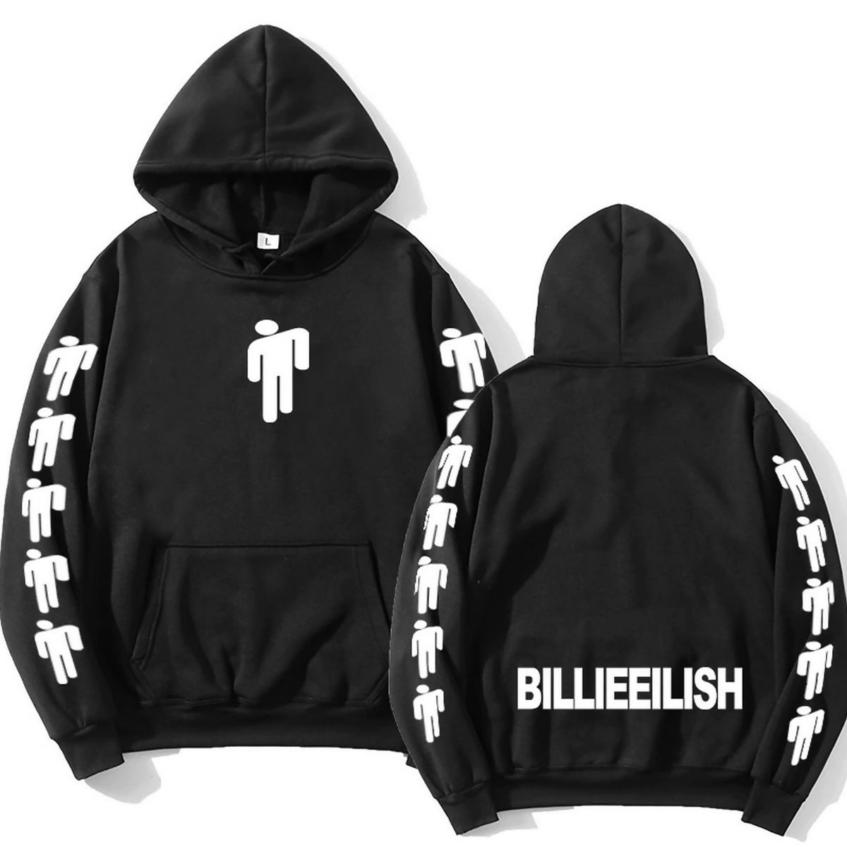 Khanani's Billie elis printed long sleeves hoodie for men - ValueBox