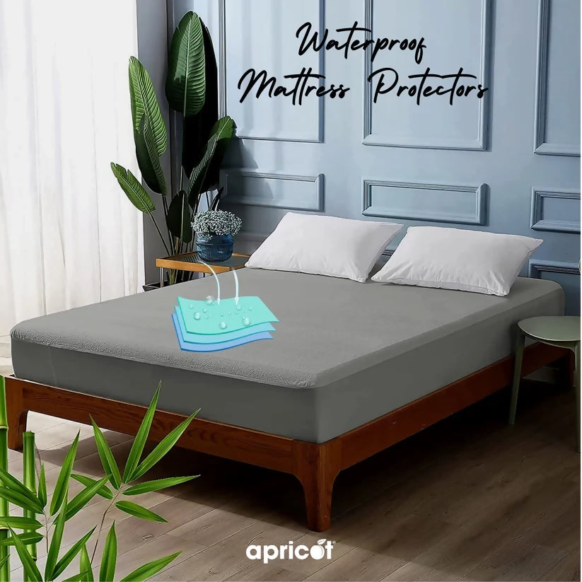 Terry-Waterproof-Mattress-Protector-Grey-Apricot-1944