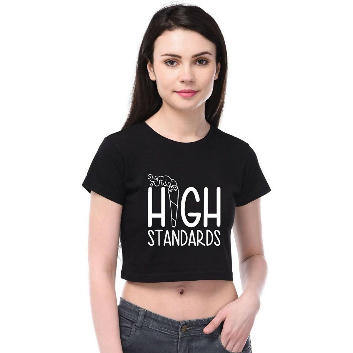 Khanani's High standards printed crop tshirts for women - ValueBox