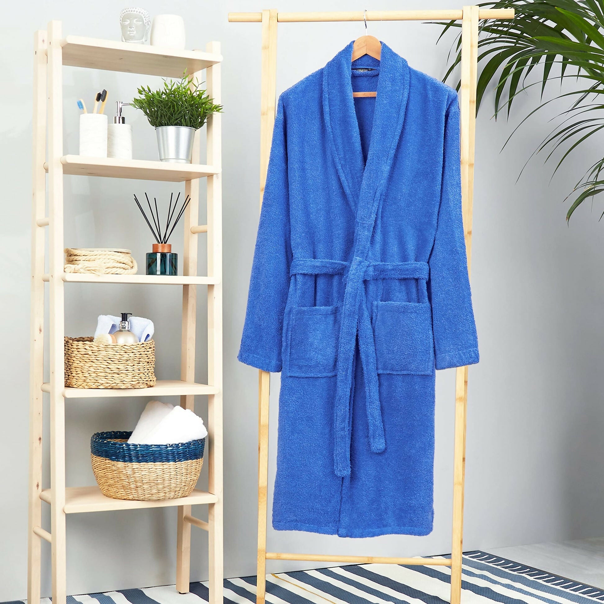 Cotton-Bathrobe-Royal-Blue-Apricot-8167