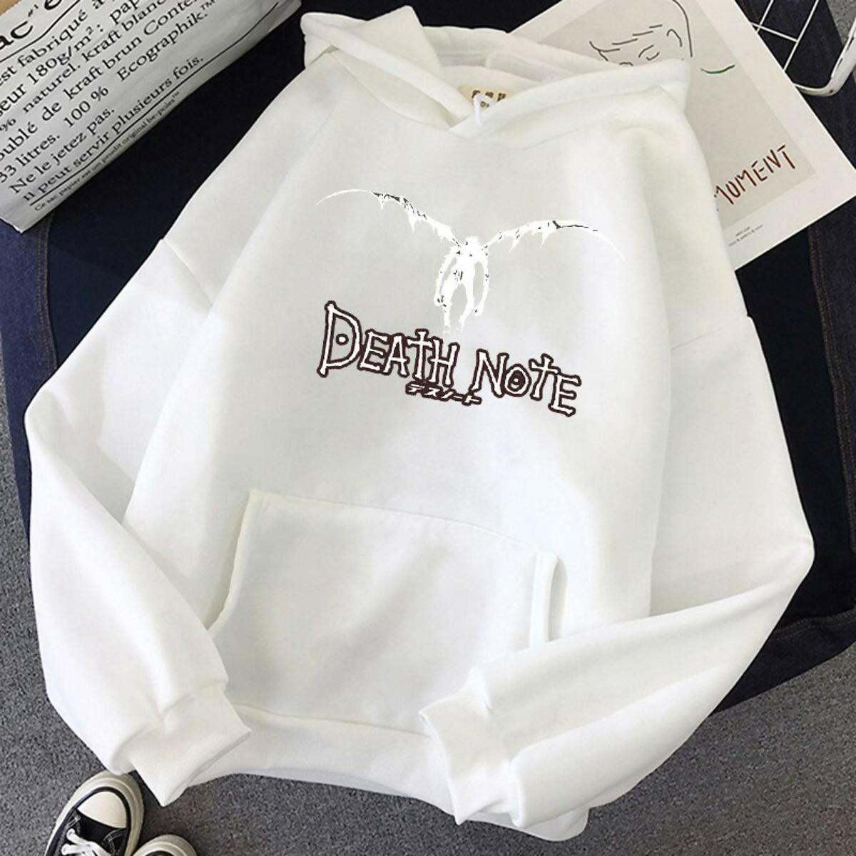 badgeKHANANIS Death Note Hoodie Anime print Sweatshirts Streetwear Hoody - ValueBox