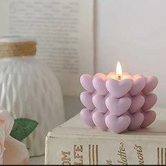 Aesthetic bubble candle - Colourful candle - Modern home decor candles - Cube bubbles candles - ValueBox