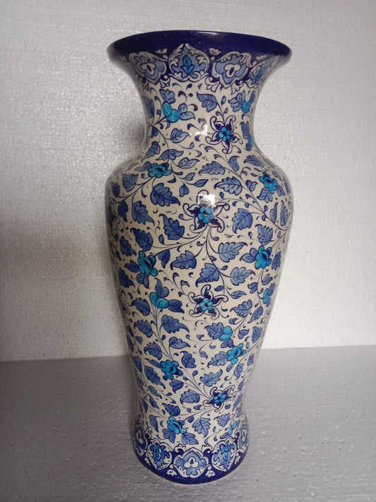 Blue Pottery Vase multani 5X8 (1 piece) / Handicraft / Handpainted / Vip's Creation