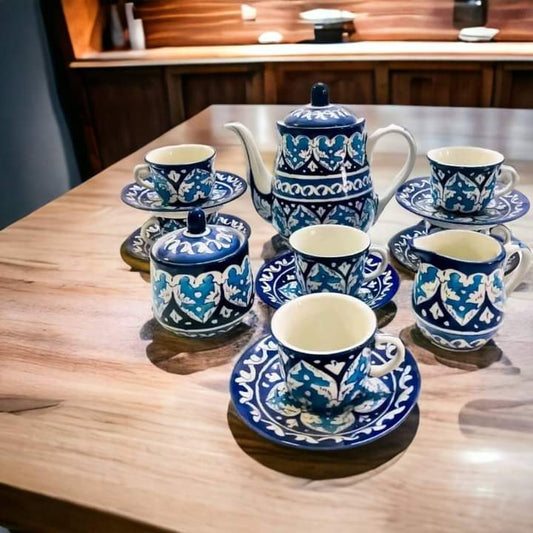 Blue Pottery Tea Set p2