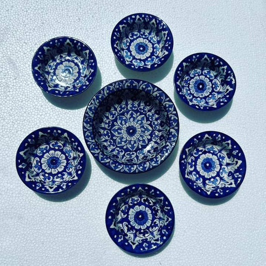 Blue Felicity Tea Coasters - Set of 4