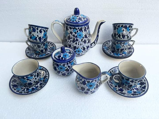 Blue Pottery Tea Set p5