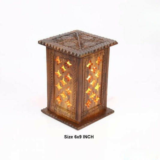 Wooden Table Lamp Carving