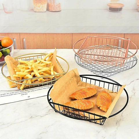 Stainless-Steel-Top-Square-Top-Round-Snack-5650Basket-Black-Apricot-591