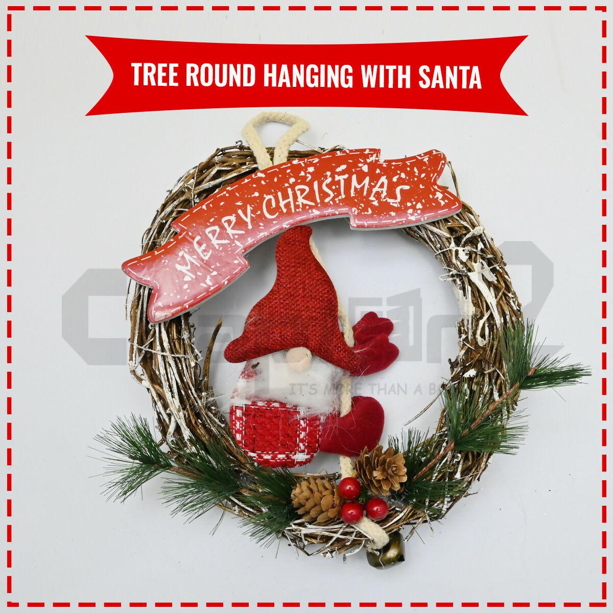 Tree Round Hanging with Santa - ValueBox