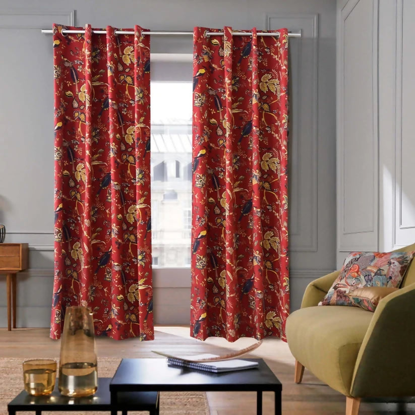 2-PCs-Duck-Curtains-Panel-With-Lining-CRP016-Apricot-4768