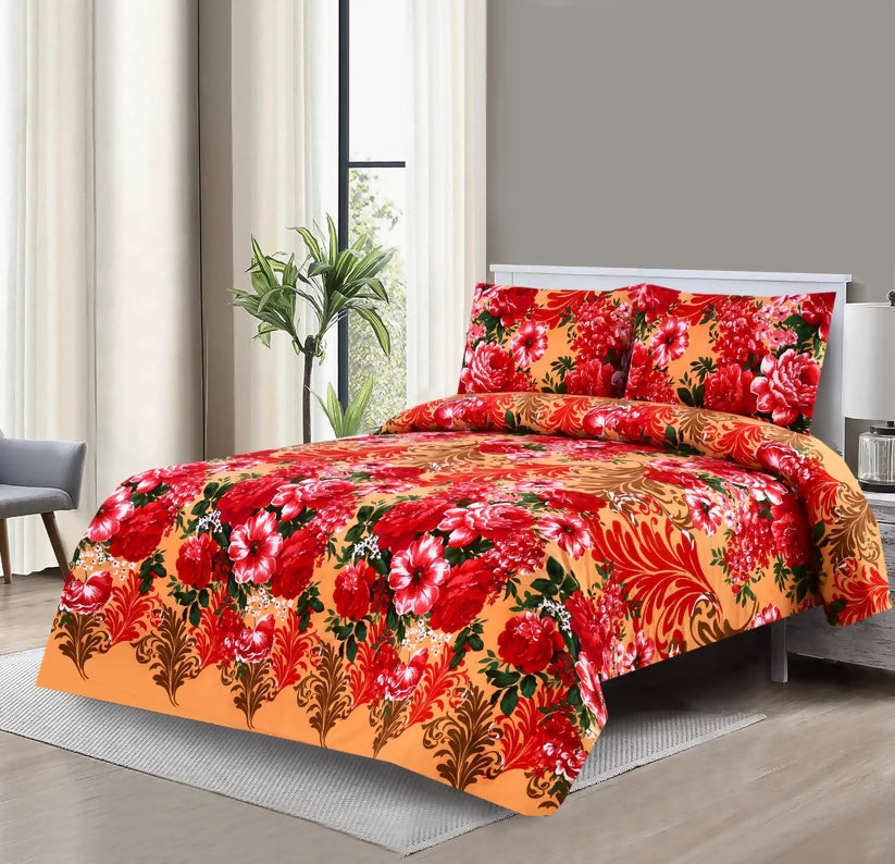 3-PCs-Double-Bed-Sheet-DB033-3305-Apricot-577