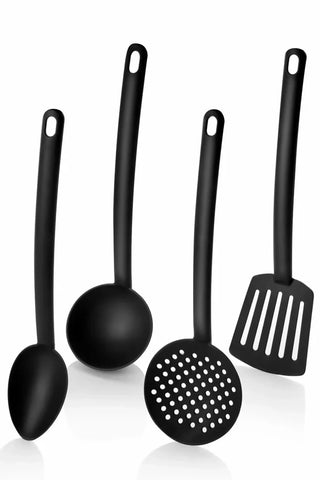 4 Pcs Plastic Spoon Set