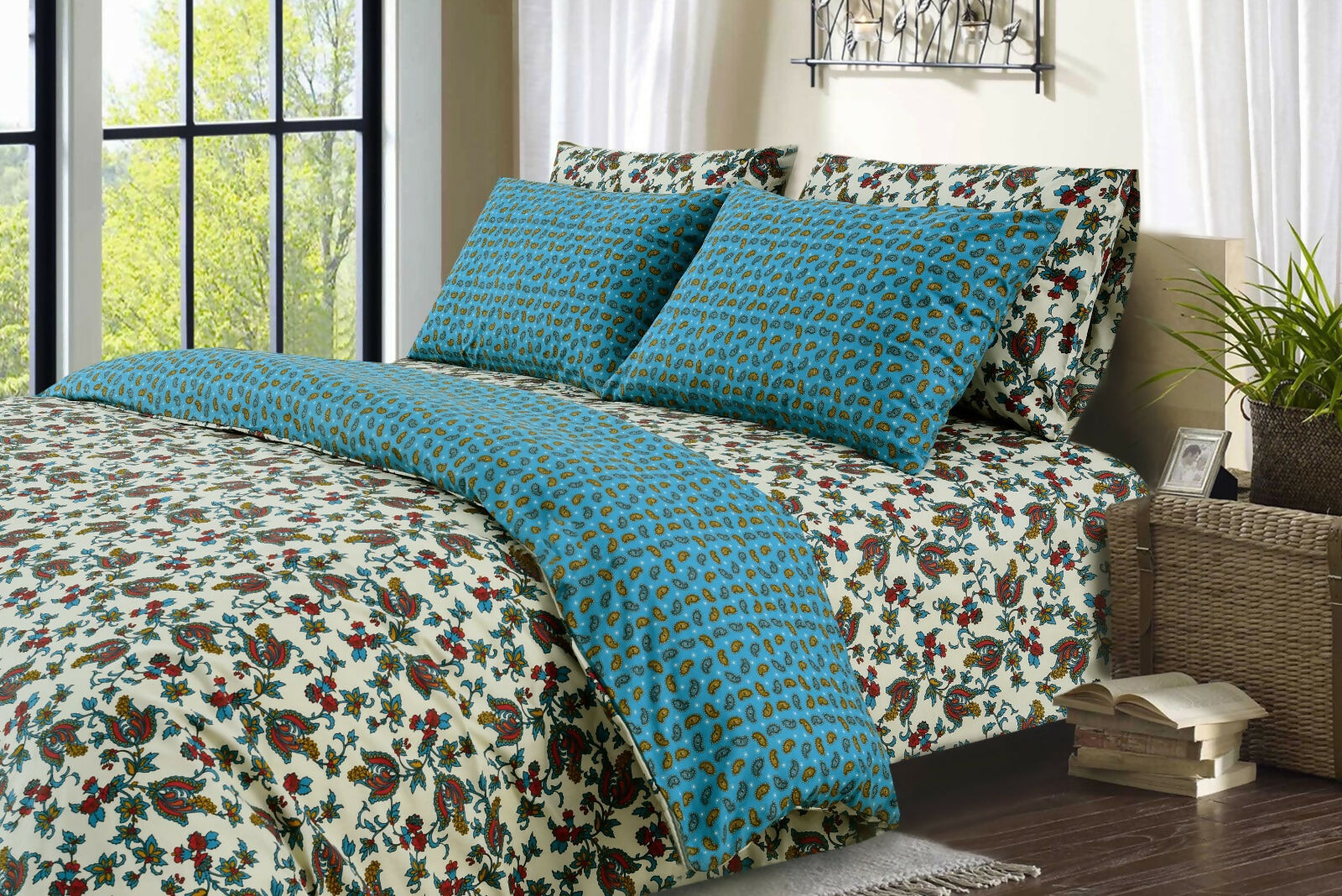 6-PCs-Duvet-Cover-Set-Paisleys-Apricot-8393