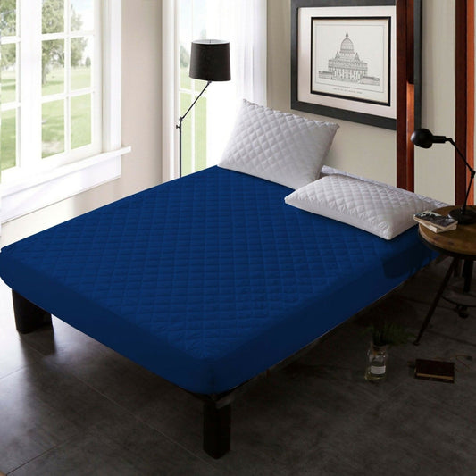 Quilted-Waterproof-Mattress-Protector-Navy-Blue-Apricot-5204