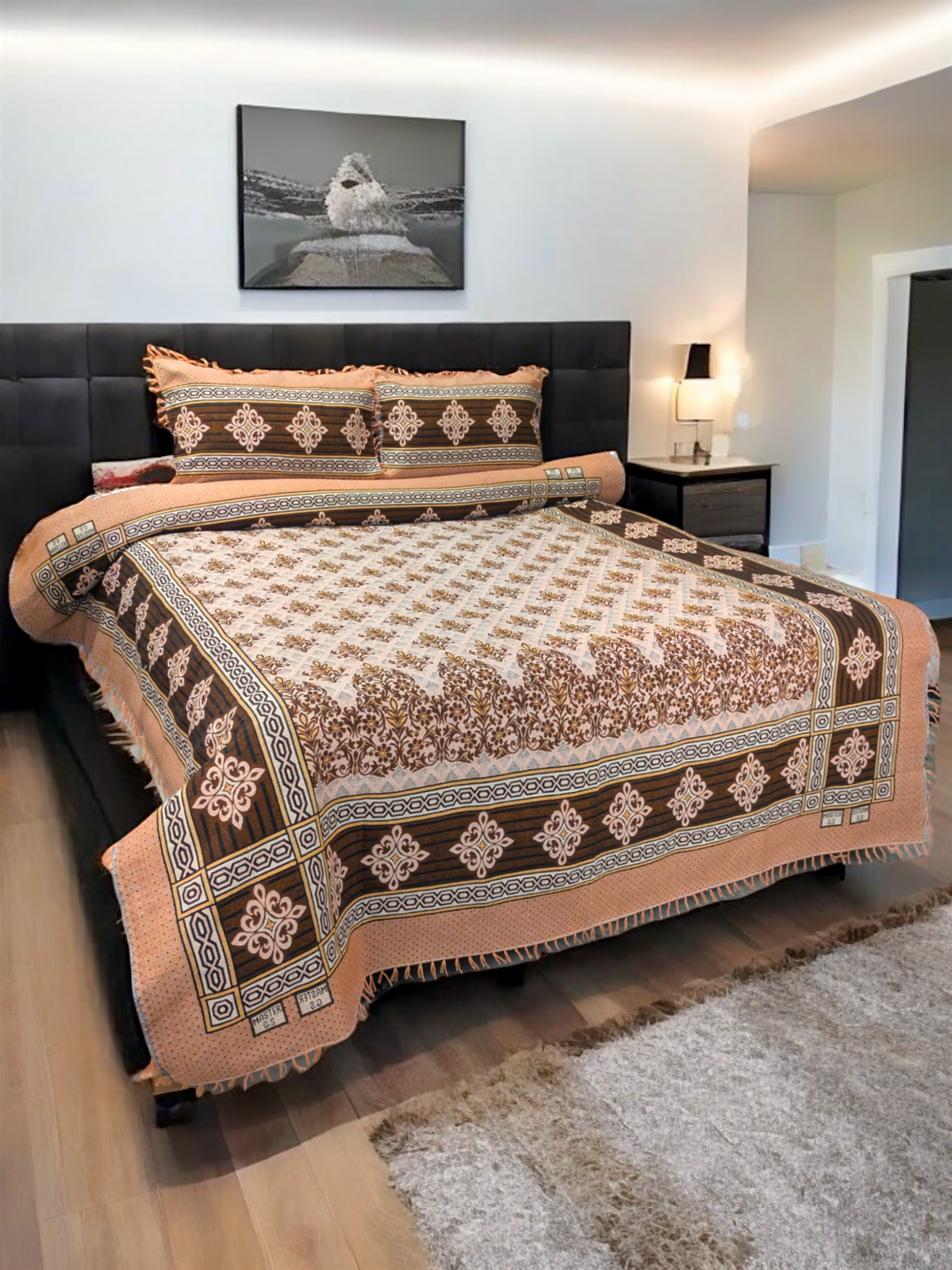 Moroccan Double Bedsheet - Gt36