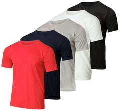 Khanani's T Shirt for Men Pack of 5 Basic Plain Tshirts for men Muticolor Cotton Export quality tshirt - ValueBox