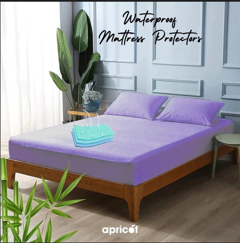 Terry-Waterproof-Mattress-Protector-Purple-Apricot-7710