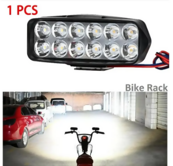 18W Motorcycle 12 LED External Lights Headlight Spot Fog Lamp - ValueBox