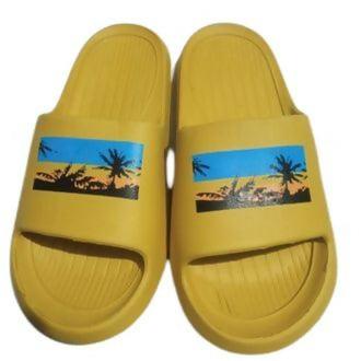 Soft Slippers for Women - Yellow Slippers - Comfortable Slippers - Flip Flop Slippers - ValueBox